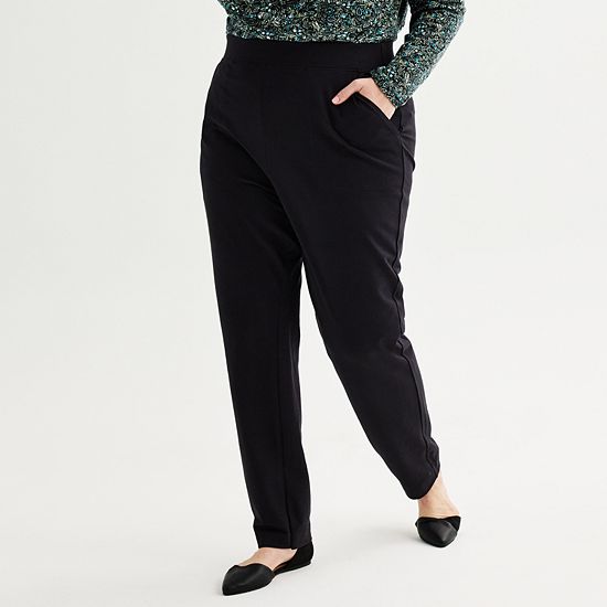  Plus Size Croft & Barrow® Essential Straight Leg Pants