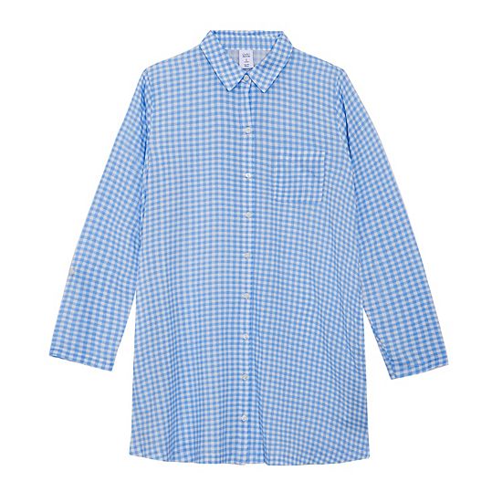  Women's Croft & Barrow® Woven Button-Up Sleepshirt