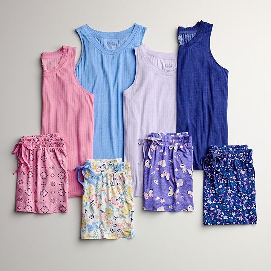  Women's Croft & Barrow® 2-Piece Lush Luxe Pajama Tank Top & Pajama Shorts Set