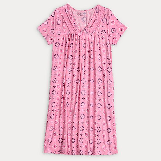  Women's Croft & Barrow® Short Sleeve Sleep Gown