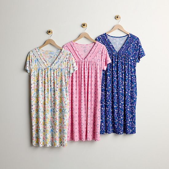  Women's Croft & Barrow® Short Sleeve Sleep Gown