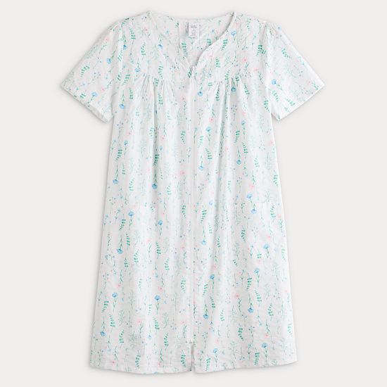  Women's Croft & Barrow® Woven Zip Short Robe