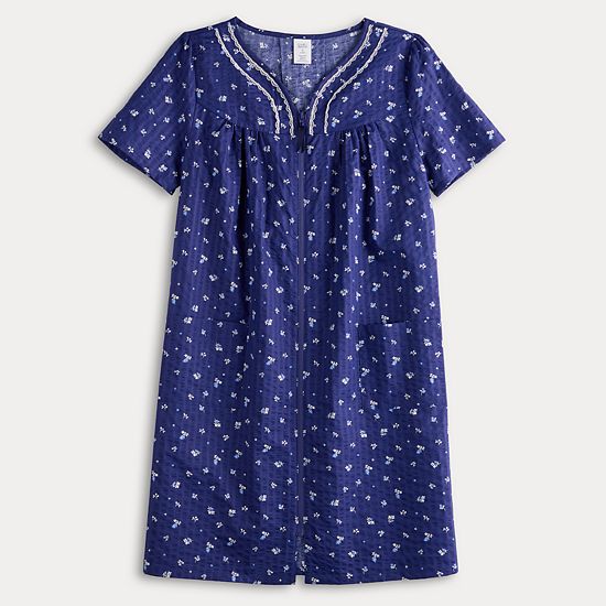  Women's Croft & Barrow® Woven Zip Short Robe