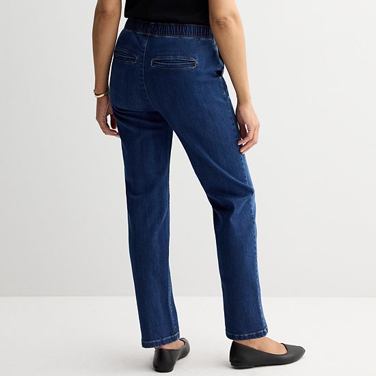  Women's Croft & Barrow® Classic Pull On Jeans