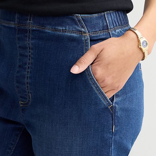  Women's Croft & Barrow® Classic Pull On Jeans