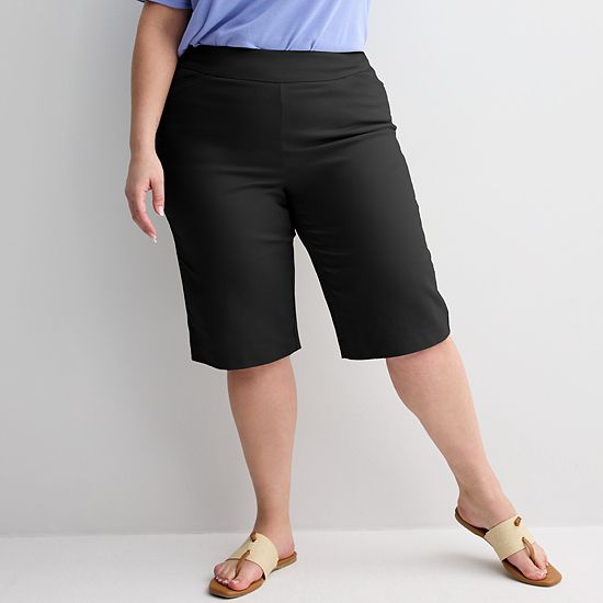  Plus Size Croft & Barrow® Effortless Stretch Skimmer Shorts