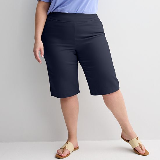  Plus Size Croft & Barrow® Effortless Stretch Skimmer Shorts