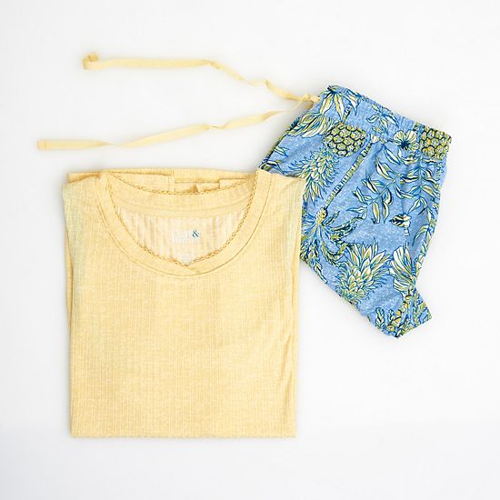  Plus Size Croft & Barrow® Lush Luxe Pajama Tank Top & Pajama Shorts Set