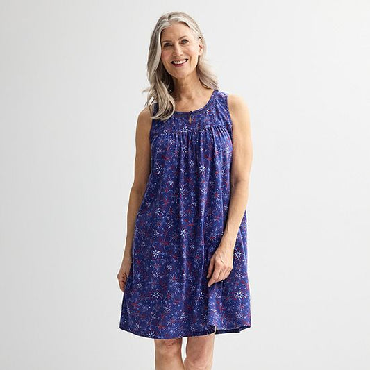  Women's Croft & Barrow® Knit Sleeveless Sleep Gown