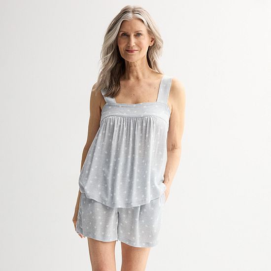  Regular Croft & Barrow® 2-pc. Pajama Tank Top & Pajama Shorts Set