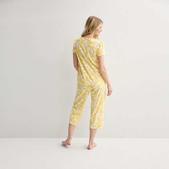  Women's Croft & Barrow® 2-pc. Pajama Top & Pajama Bottoms Set