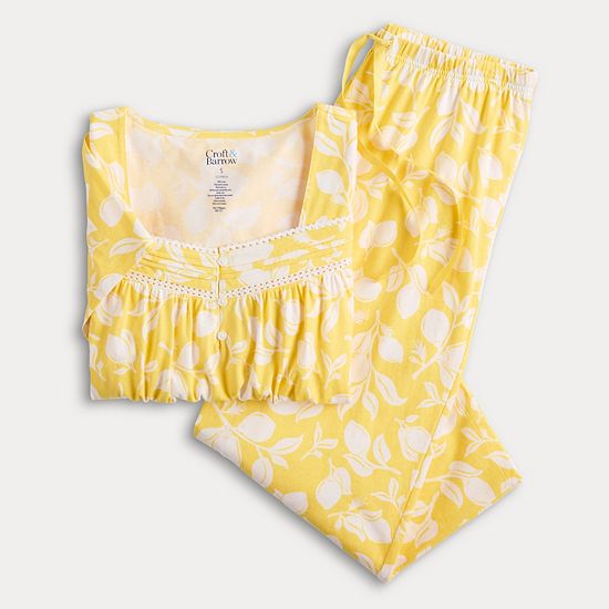  Women's Croft & Barrow® 2-pc. Pajama Top & Pajama Bottoms Set