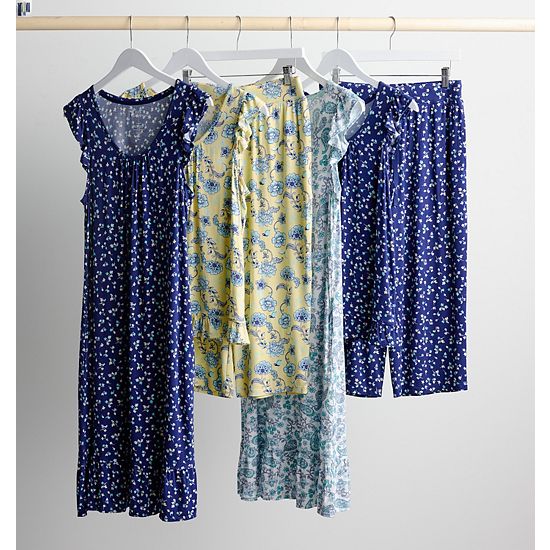  Women's Croft & Barrow® 2-Piece Sleeveless Tank Pajama Top & Capri Pants Sleep Set