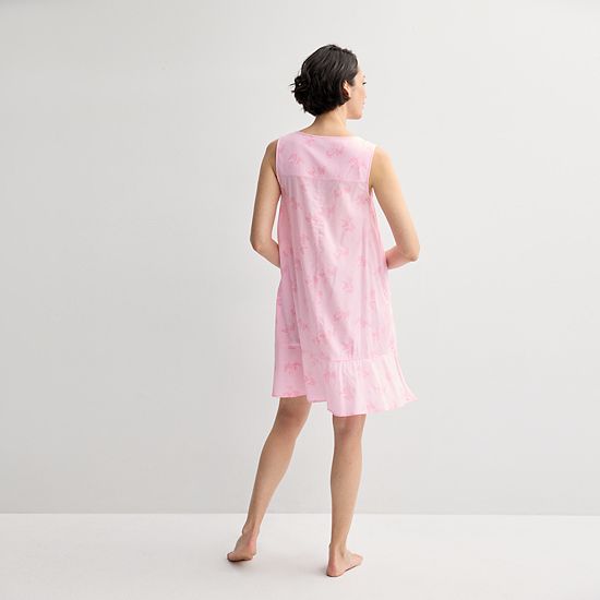  Women's Croft & Barrow® Woven Tie Sleepshirt