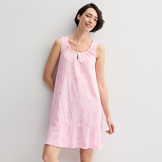  Women's Croft & Barrow® Woven Tie Sleepshirt