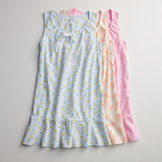  Women's Croft & Barrow® Woven Tie Sleepshirt
