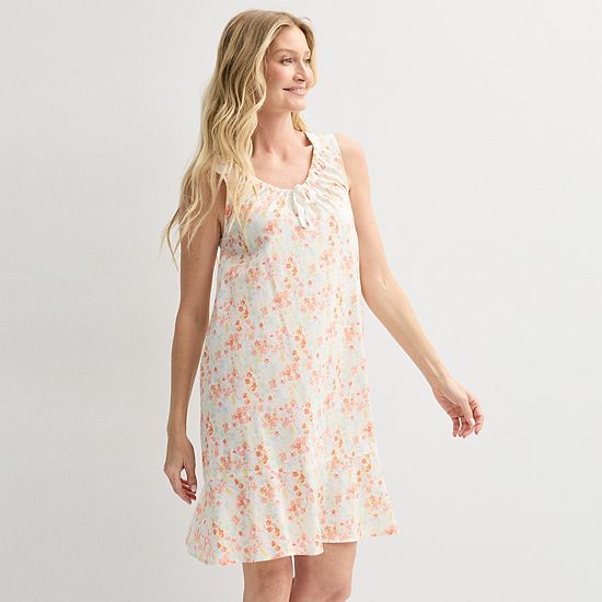  Women's Croft & Barrow® Woven Tie Sleepshirt