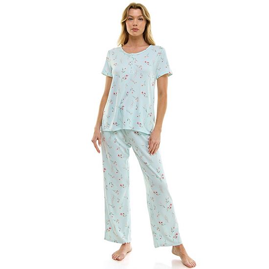  Women's Croft & Barrow® Pajama Top & Pajama Pants Set