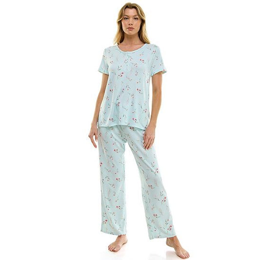  Women's Croft & Barrow® Pajama Top & Pajama Pants Set
