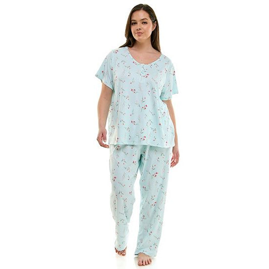  Plus Size Croft & Barrow® Cozy Luxe Pajama Top & Pajama Pants Set
