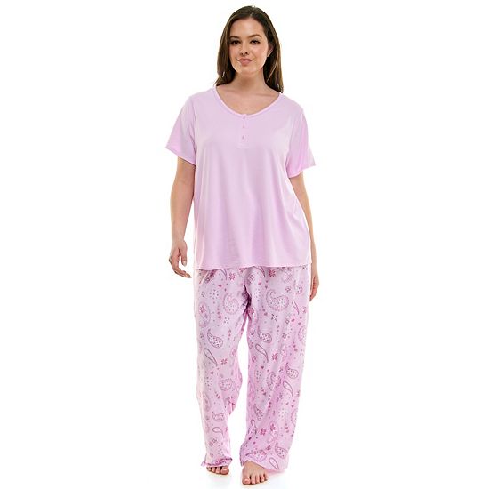  Plus Size Croft & Barrow® Cozy Luxe Pajama Top & Pajama Pants Set