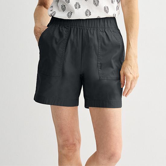  Petite Croft & Barrow® Pull On Twill Shorts