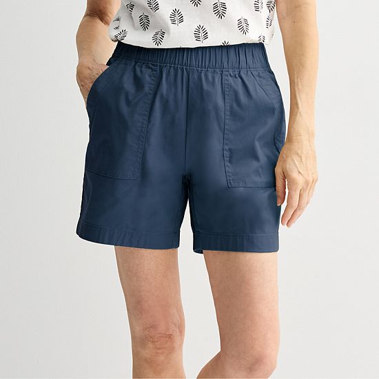  Petite Croft & Barrow® Pull On Twill Shorts