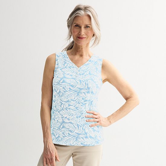  Women's Croft & Barrow® V-Neck Tank Top