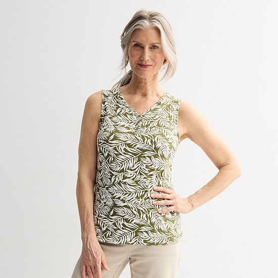  Women's Croft & Barrow® V-Neck Tank Top