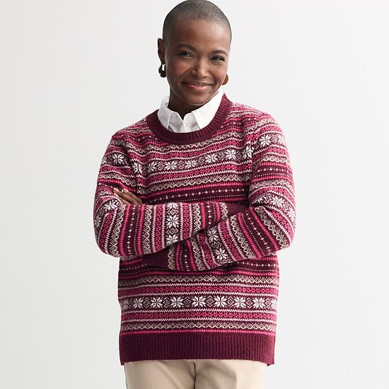  Petite Croft & Barrow® Cozy Sweater