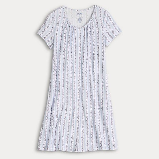  Petite Croft & Barrow® Short Sleeve Knit Sleep Gown