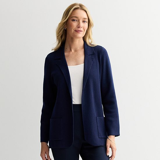  Women's Croft & Barrow Swing Sweater Blazer