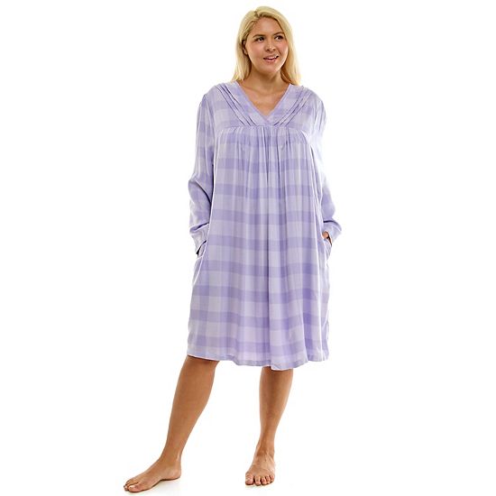  Plus Size Croft & Barrow® Long Sleeve Sleep Gown