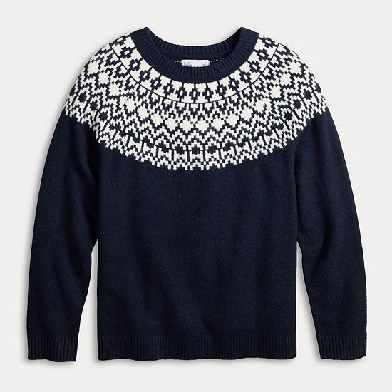  Women's Croft & Barrow® Fair Isle Sweater