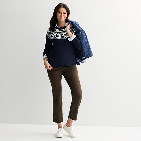  Petite Croft & Barrow® Fair Isle Sweater