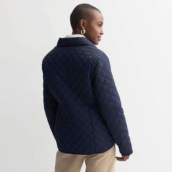  Women's Croft & Barrow® Quilted Snap Jacket