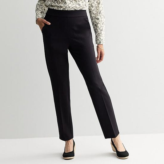  Women's Croft & Barrow® Ponte Slant-Pocket Pull-On Pants