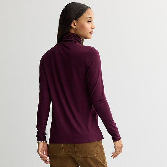  Women's Croft & Barrow® Fitted Turtleneck