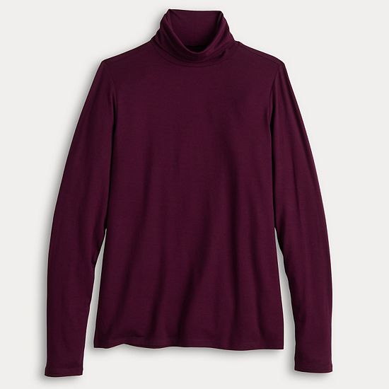  Women's Croft & Barrow® Fitted Turtleneck