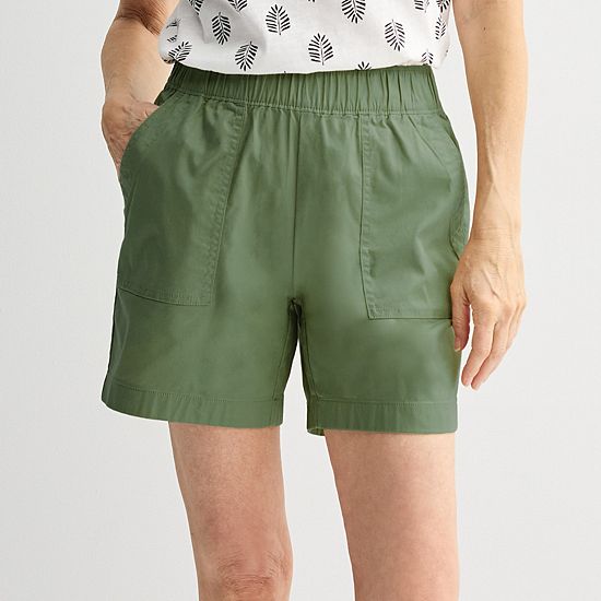  Women's Croft & Barrow® Pull On Twill Shorts