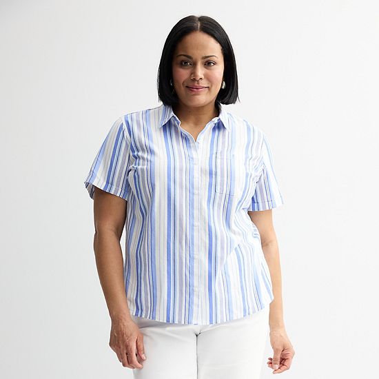  Plus Size Croft & Barrow® Camp Shirt